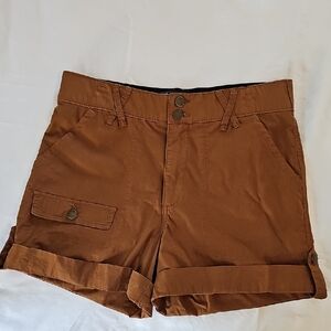 Democracy Brown Cargo Shorts Relaxed Fit